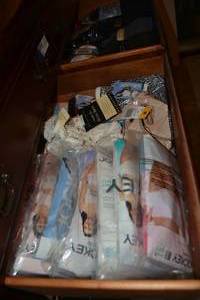 lot 82 image: Socks and Undies - SIP, includes Victorias Secret bra size 34C. All look unopened.
