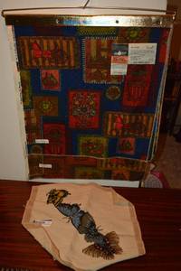 lot 224 image: Embroidery piece and Vintage Sears fabric pieces, see pictures