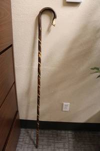 lot 92 image: Spiraled Chestnut shepherds crook by Premier1