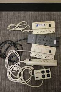 lot 117 image: Surge protector power cords