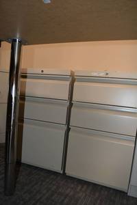 lot 51 image: (2) 3-drawer file cabinets