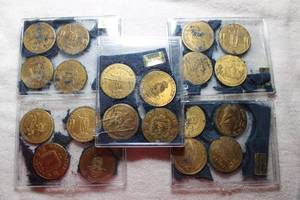 lot 98 image: Coins (5) Hawaii Dollar coin sets