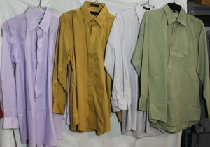 lot 50 image: Mens Clothes, see pictures  Colored dress shirts - 1532-33