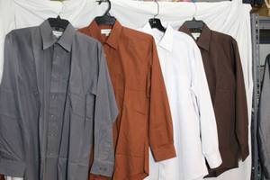 lot 54 image: Mens Clothes, see pictures  Dress shirts 1532-33