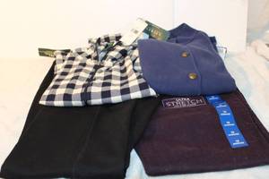 lot 60 image: Womens Clothes size M, see pictures  Ralph Lauren sweaters, Stretch jeans size 10