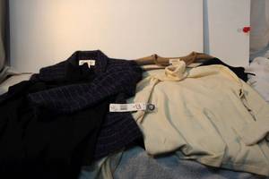 lot 160 image: Womens clothes size S, see pictures  Sweaters - Jones New York, Talbots, Ralph Lauren, Jones purple jacket
