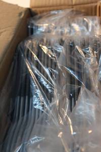 lot 176 image: Plastic hangers approx. 50 in box