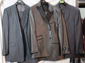lot 40 image: Mens Suits Falcone 3-piece 48L, Steve Harvey 2-piece, Giovanni Testi 3-piece 48L