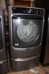 lot 52 image: Maytag Electric Dryer 27W x 30D x 54 Tall Model MED5500FC0