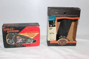 lot 9 image: Two Decks of Harley Davidson Playing Cards and Harley Davidson Padded Motorcycle Grip