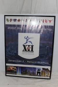 lot 18 image: 2002 Framed Big 12 Championship Poster
