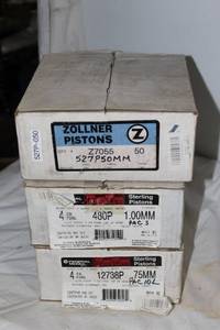 lot 24 image: Three Sets of 4 Cylinder Pistons, Various Sizes Shown in Pictures