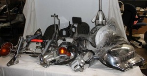 lot 69 image: 2001 Yamaha V Star Parts as shown, See Description