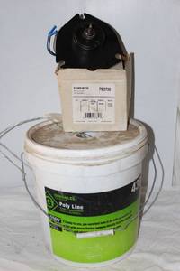 lot 78 image: Blower Motor (works on models..shown in pictures) and partially used Poly Line