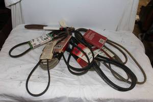 lot 86 image: Ten Various Lawn Mower Belts, Sizes as shown in pictures