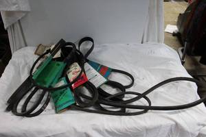 lot 87 image: Ten Various Lawn Mower belt- sizes are shown in pictures