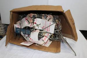 lot 90 image: Box of Pegboard hangers