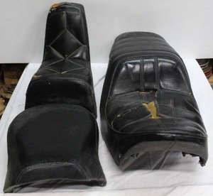 lot 126 image: Vintage Motorcycle Seats as shown in pictures