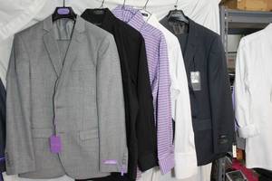 lot 149 image: Mens Clothes Fabio Fabrinni 3-piece 36R, Angelo Rossi 36L and dress shirts, see pictures