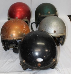 lot 150 image: Vintage Helmets as shown