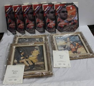 lot 191 image: Nascar 8x10 Photos, Norman Rockwell framed prints
