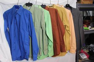 lot 189 image: Mens Clothes  Dress shirts - Lucasini, Marquis all size 1534-35 and Savile Row Jacket 40R