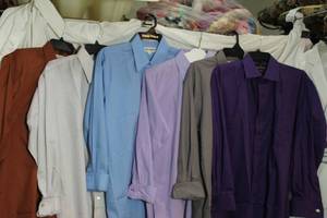 lot 280 image: Mens Clothes Dress shirts - Stacy Adams 1632-33, Lucasini 15.532-33 to 1732-33, see pictures