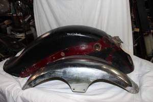 lot 337 image: Harley Davidson rear DuckBill fender as shown