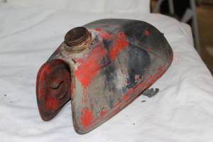lot 248 image: Vintage fuel tank as shown