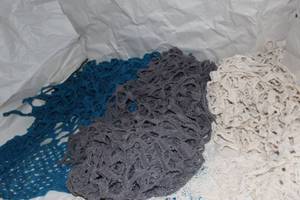 lot 389 image: Hand-made shawls