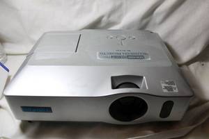 lot 221 image: Hitachi LCD Projector Dulane model CP-X201. Lamp light included with this one.