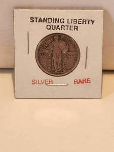 lot 1 image: 1930 Silver Standing Liberty Quarter - Rare