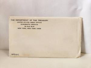 lot 10 image: 1972 Uncirculated Mint Set -Bureau of the Mint
