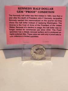 lot 52 image: 2002 Kennedy half Dollar - Gem Proof condition