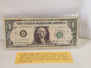 lot 109 image: 1963-B scarce Barr Note