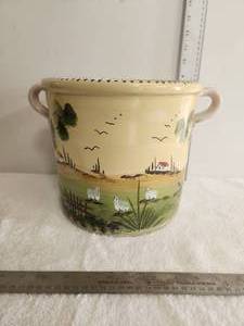 lot 5 image: Hand crafted handled pot - Made in Italy - Lamas