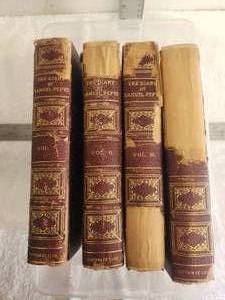 lot 184 image: Vintage books - Diary and Correspondence of Samuel Pepys - Volumes 1-4