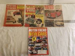 lot 18 image: Selection of vintage car magazines - Motor Trend - 1954