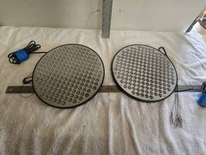 lot 205 image: Mrhua R 50W LED grow light panels with hangers -