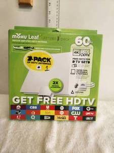 lot 44 image: Mohu Leaf - 1 indoor amplified HDTV antenna