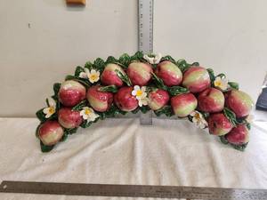 lot 159 image: Hand crafted wall art - apple motif - Made in Italy