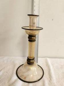 lot 204 image: Murano glass candlestick holder - Made in Italy