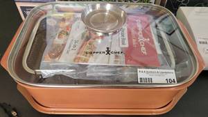 lot 104 image: COPPER CHEF FRYER AS SHOWN.