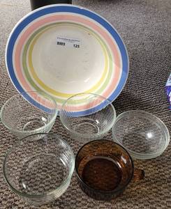 lot 125 image: ASSORTED DISHES AS SHOWN.