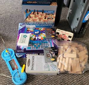 lot 126 image: LOT OF GAMES, CARDS, AND MORE AS SHOWN.