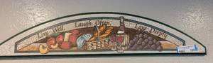 lot 155 image: DECORATIVE WALL DECOR AS SHOWN.