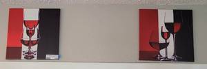 lot 156 image: (2) DECORATIVE WALL FRAMES AS SHOWN. APPROX. 12 X 12 EACH.