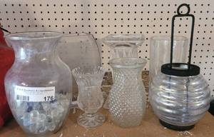 lot 176 image: LOT OF VASES AS SHOWN.