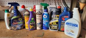 lot 186 image: LOT OF AUTOMOTIVE, CLEANERS, AND MORE AS SHOWN.