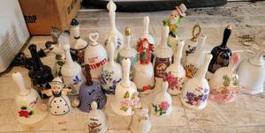 lot 189 image: LARGE LOT OF COLLECTIBLE BELLS AS SHOWN. CHECK IT OUT
